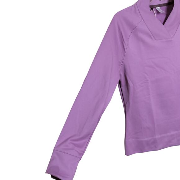 4577)Adidas Golf Women Purple Ultimate 365 Cold.Rdy Crossover Mock Golf Top S - Picture 4 of 12
